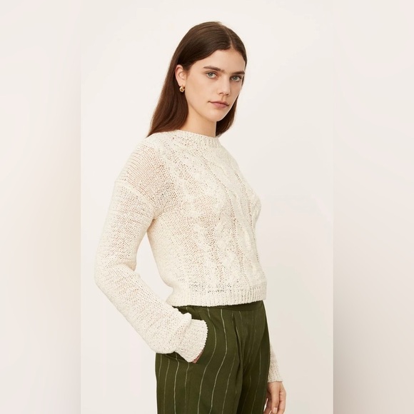 Vince. Textured Cable Crew Sweater Size XS - Picture 3 of 6